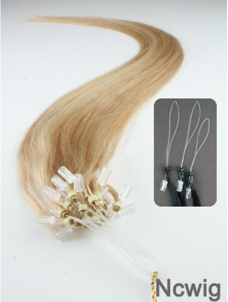 Gorgeous Blonde Straight Micro Loop Ring Hair Extensions