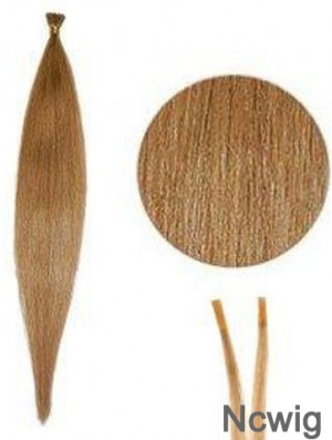 Blonde Straight Stick/I Tip Hair Extensions