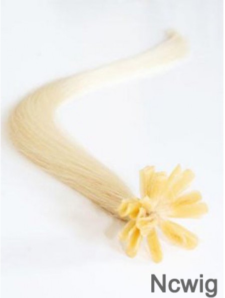 Blonde Straight Exquisite Nail/U Tip Hair Extensions