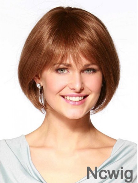 Real Hair Bob Wig Remy Human Bobs Cuts Straight Style Chin Length