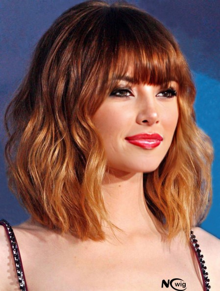 Cropped Wavy 100% Hand Tied Virgin European Human Hair Emma Stone Wig