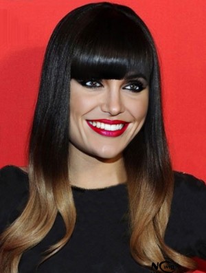 Jessie J Hair Ombre/2 Color With Bangs Monofilament Long Length