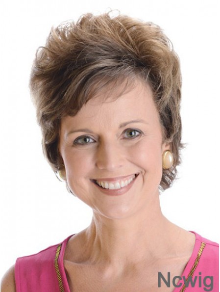 Short Wavy 100% Hand-tied Wigs For Sale UK