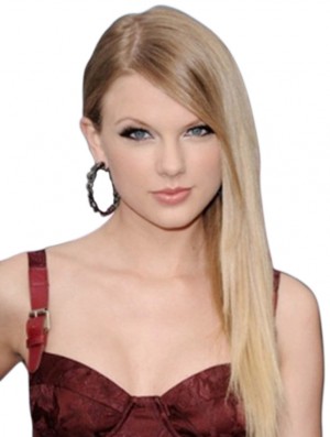 Lace Front With Bangs Straight Long Blonde Exquisite Taylor Swift Wigs