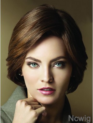 Layered Short Brown Straight Popular Petite Wigs