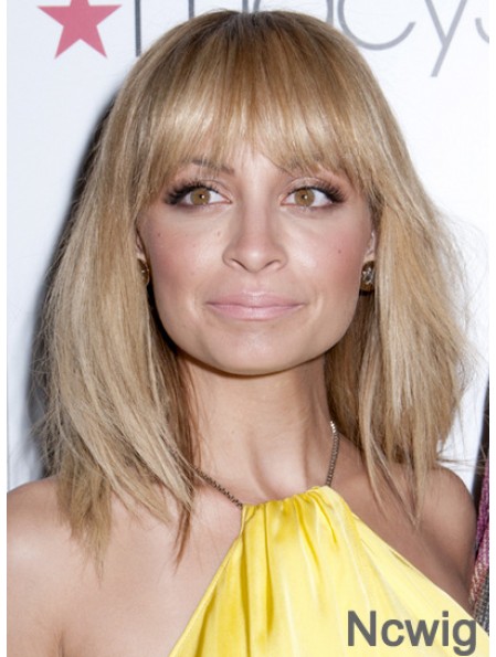 Nicole Richie Wigs Shoulder Length Lace Front With Bangs
