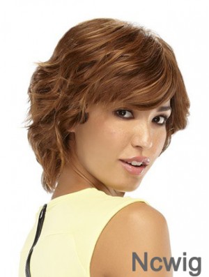 Wavy Auburn Style Short Classic Wigs