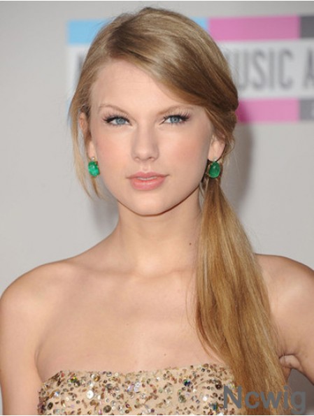 Lace Front Without Bangs Straight Long Blonde Style Taylor Swift Wigs