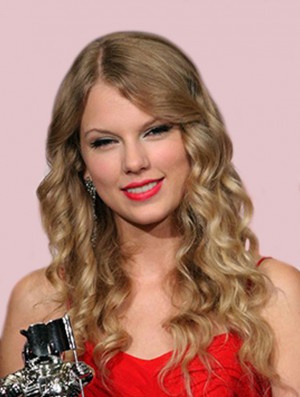 Lace Front Without Bangs Wavy Long Blonde Good Taylor Swift Wigs   