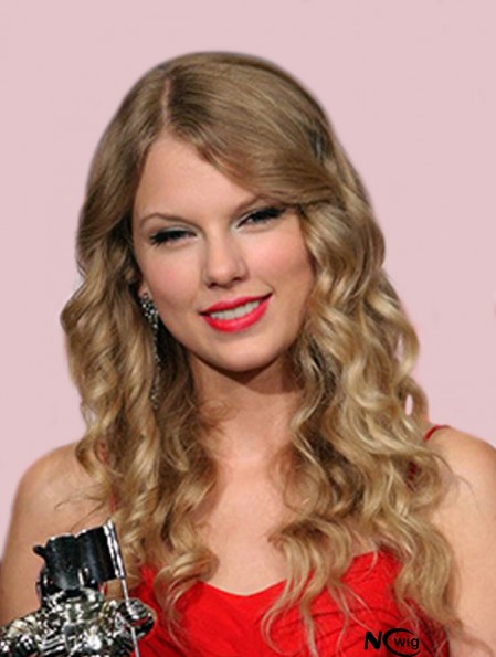 Lace Front Without Bangs Wavy Long Blonde Good Taylor Swift Wigs   