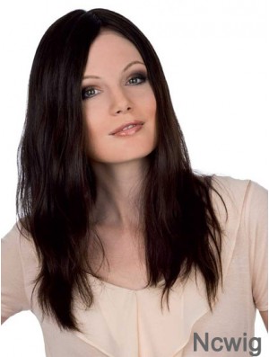 Cheapest 18 inch Auburn Long Without Bangs Straight Lace Wigs