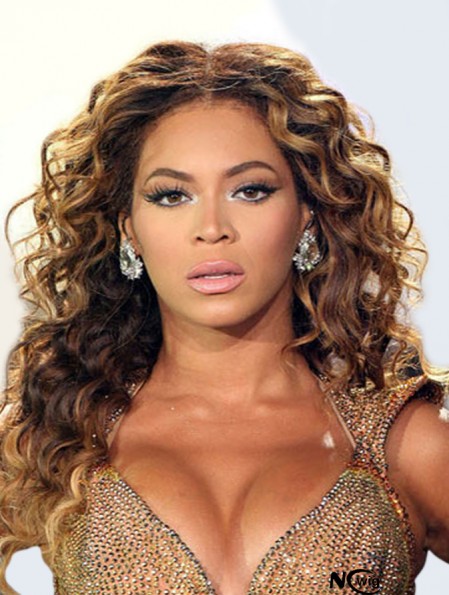 Brazilian Remy Hair Beyonce Curly Style Wigs With Lace Front