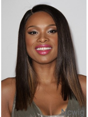 Jennifer Hudson Wigs Indian Remy Full Lace Shoulder Length Brown Color