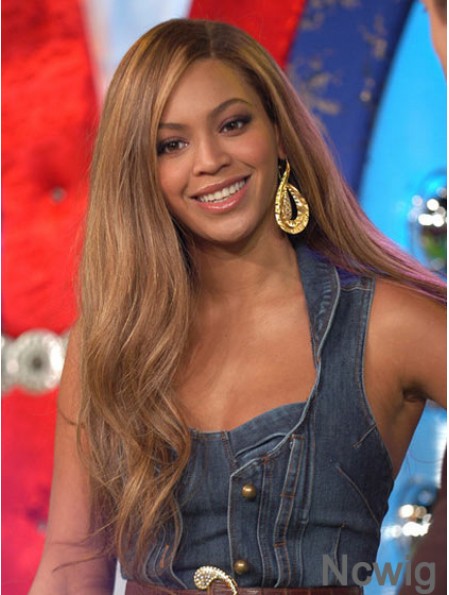 Brazilian Lace Front Long Wavy Brown 22 inch Beyonce Wigs UK