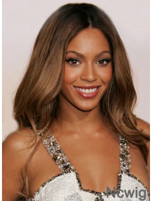 Long Wavy Without Bangs Lace Front 24 inch Comfortable Beyonce Wigs