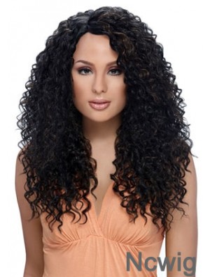 Long Black Kinky Layered Perfect African American Wigs