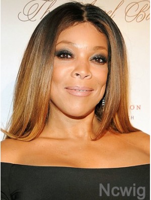 Without Bangs Straight Ombre/2 Tone 20 inch Natural Wendy Williams Wigs