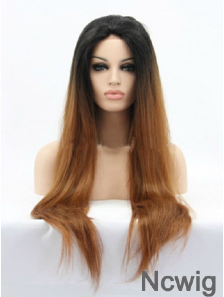 Natural 26 inch Long Straight Wigs For Black Women