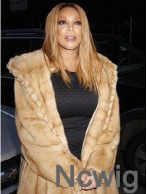 Without Bangs Straight Blonde 18 inch Modern Wendy Williams Wigs