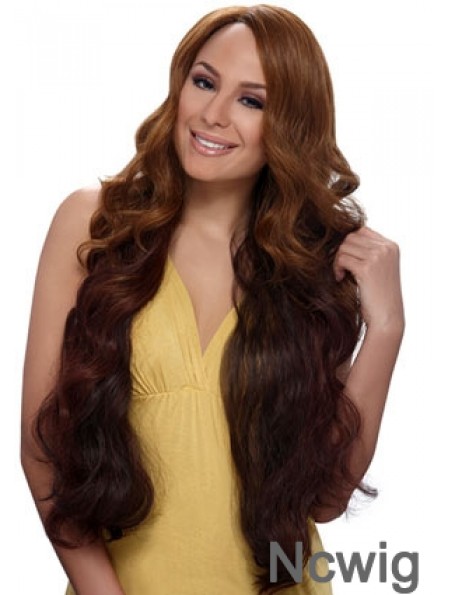 Buy African American Wigs Online With Synthetic Auburn Color Wavy Style