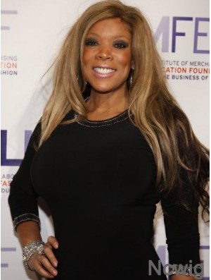 Without Bangs Straight Blonde 22 inch Flexibility Wendy Williams Wigs