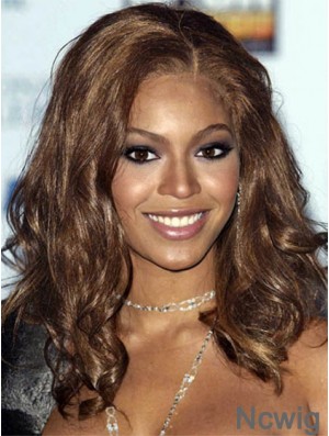 Long Wavy Without Bangs Lace Front 16 inch Stylish Beyonce Wigs