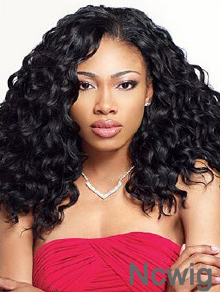 Modern 12 inch Shoulder Length Kinky Wigs For Black Women