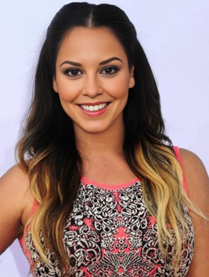 Long Ombre/2 Tone Wavy Without Bangs Stylish African American Wigs