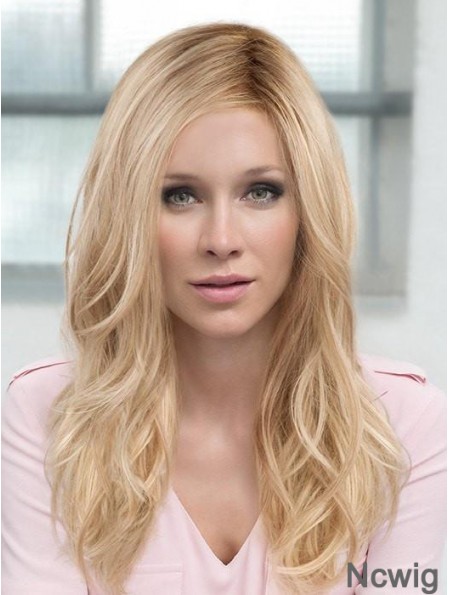 Layered Blonde Wavy 18 inch Long Synthetic Hair Wig