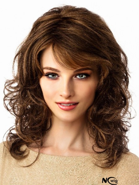 Long Wavy Brown 14 inch Lace Wigs