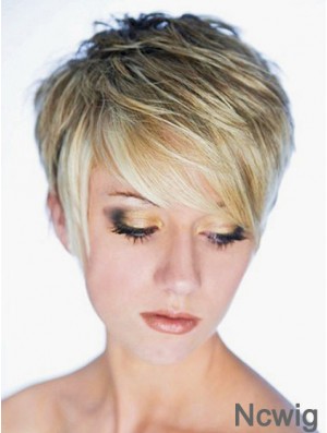 Best Synthetic Wig Boycuts Cropped Length Blonde Color