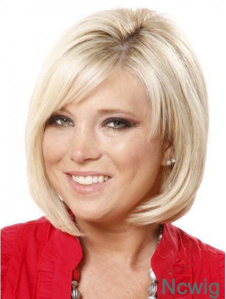 Lace Front Chin Length Straight Blonde Online Bob Wigs