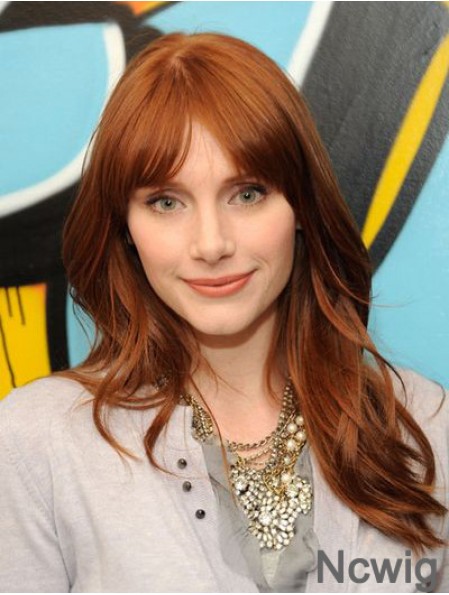 Great Auburn Long Straight 18 inch With Bangs Jessica Chastain Wigs