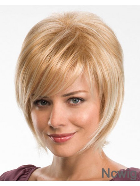 Straight Layered 10 inch Blonde Fabulous Synthetic Wigs