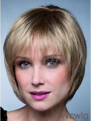 Short Bobs Straight Blonde Top Synthetic Wigs