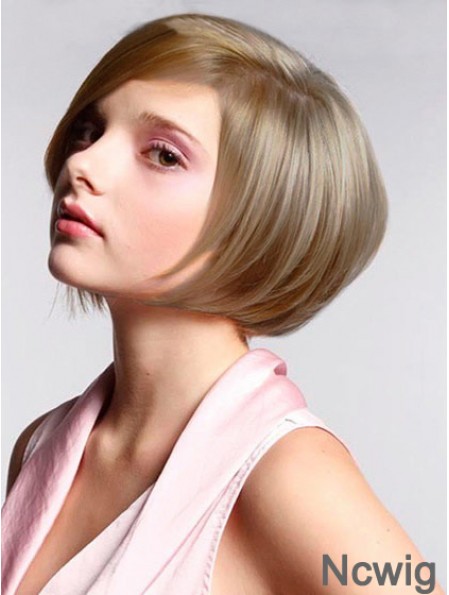 Lace Front Chin Length Straight Blonde Best Bob Wigs