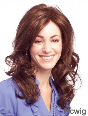 Top Auburn Long Without Bangs Wavy Glueless Lace Front Wigs