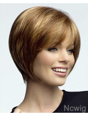 Chin Length Straight Lace Front Blonde New Bob Wigs