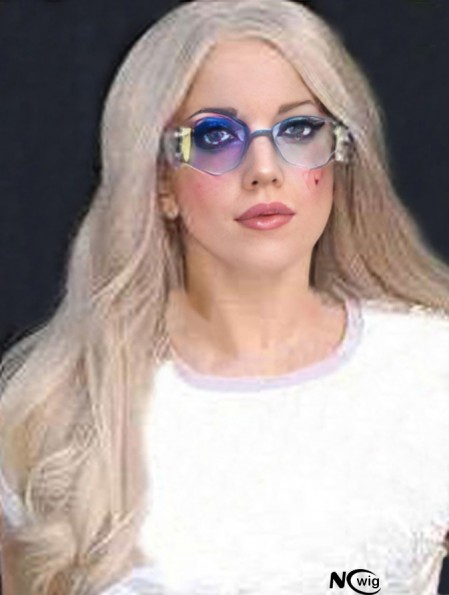 22 inch Designed Long Wavy Without Bangs Lady Gaga Wigs