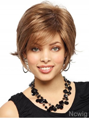 Straight Layered 10 inch Auburn Good Synthetic Wigs