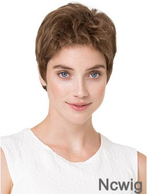 Cheapest 6 inch Wavy Blonde Boycuts Short Wigs