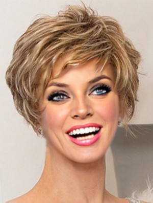 Incredible 8 inch Wavy Blonde Classic Short Wigs