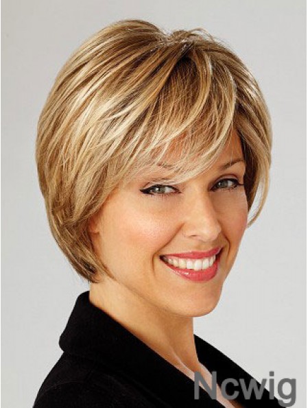 Short Straight Capless Blonde High Quality Bob Wigs