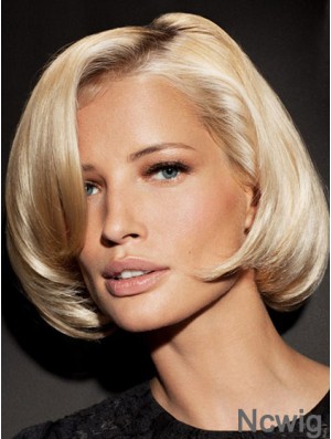 Lace Front Chin Length Straight Blonde Exquisite Bob Wigs