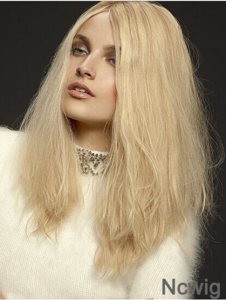 Wavy Layered Lace Front Cheap 18 inch Blonde Long Wigs