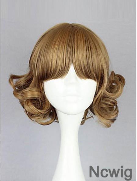 Capless Chin Length Wavy Blonde Amazing Bob Wigs