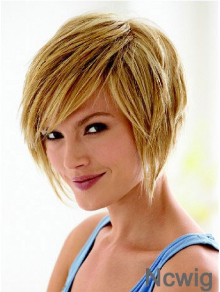 Short Hair Styles Bob With Capless Synthetic Straight Style Bobs