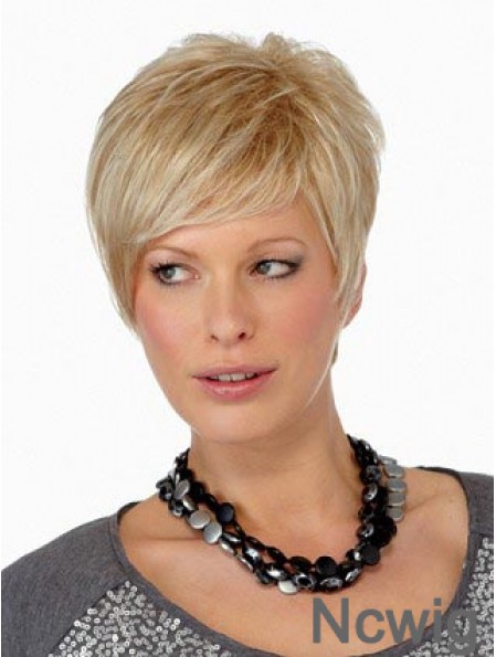 Boycuts Straight Blonde Capless Online Short Wigs