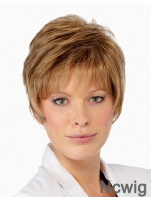 Boycuts Cropped Blonde Straight Amazing Petite Wigs