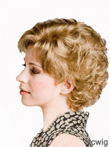 Curly Blonde Sassy Short Classic Wigs